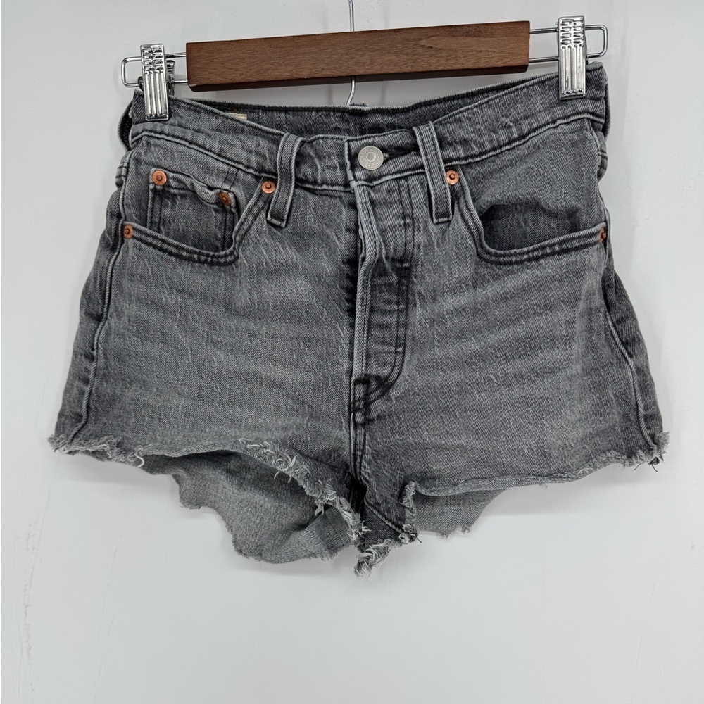 Levi's Women's Charcoal Jean 501 Shorts Size 24